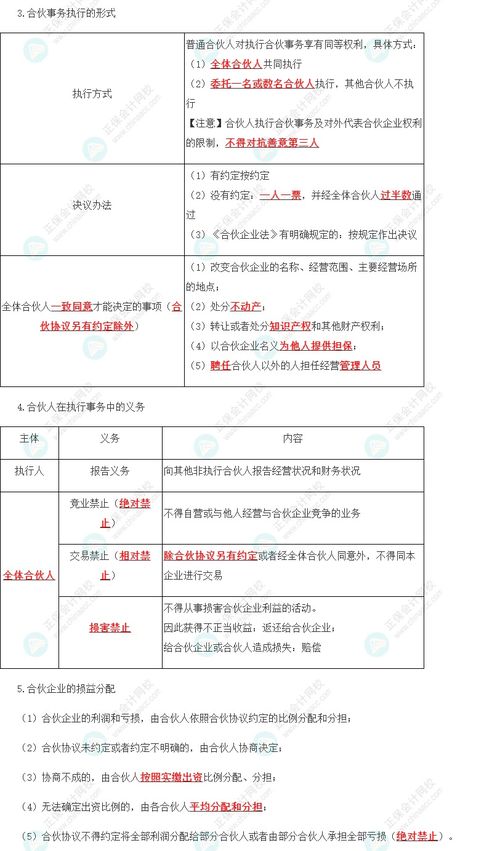 2023年注会经济法第五章高频考点解析 普通合伙企业的设立、财产与事务执行